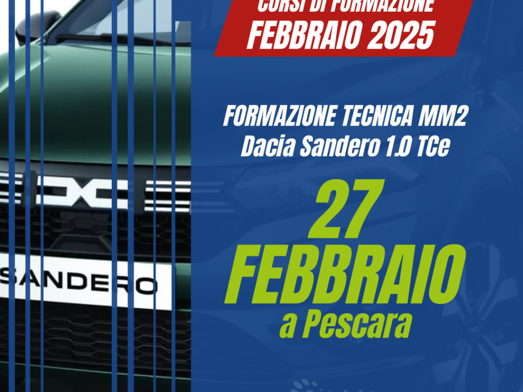 Corso di Formazione – Dacia Sandero